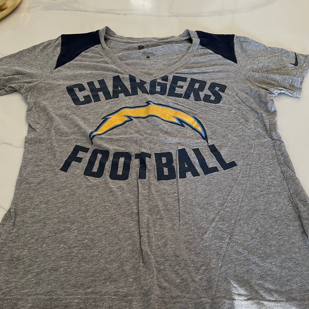- Nike Team NFL Chargers ladies tee. Made of soft fabric